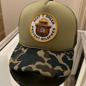 American Needle Green and Camouflage Hat